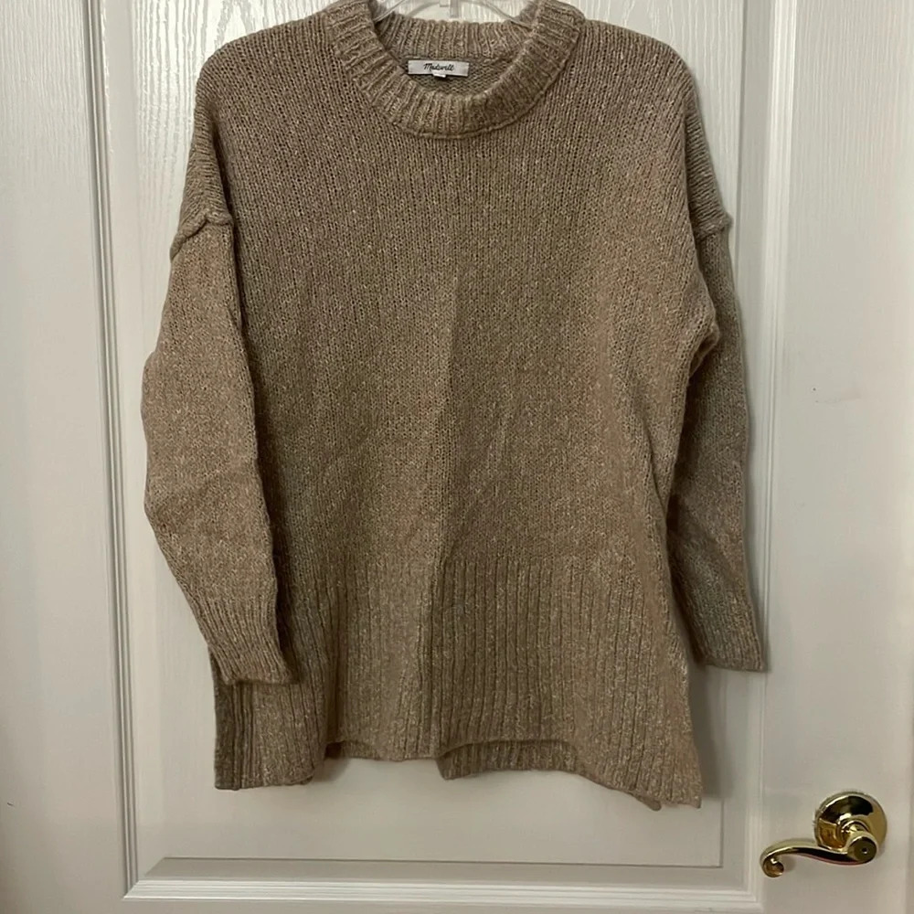 Madewell Baxter Sweater Size XS Tan